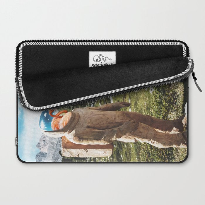 Alternate Reality, Surrealism Digital Photography, Space Flamingo Astronaut Collage Laptop Sleeve Gallery Image 2