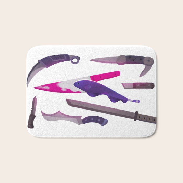 Ghost Knife fish Bath Mat Gallery Image 1