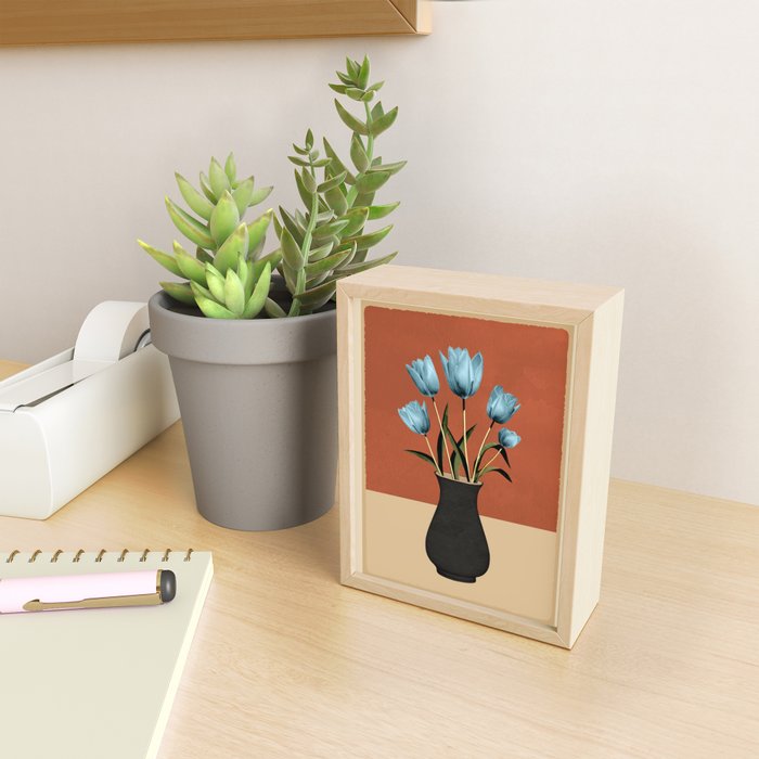 Tulips In Vase 3 Mini Art Print Gallery Image 2