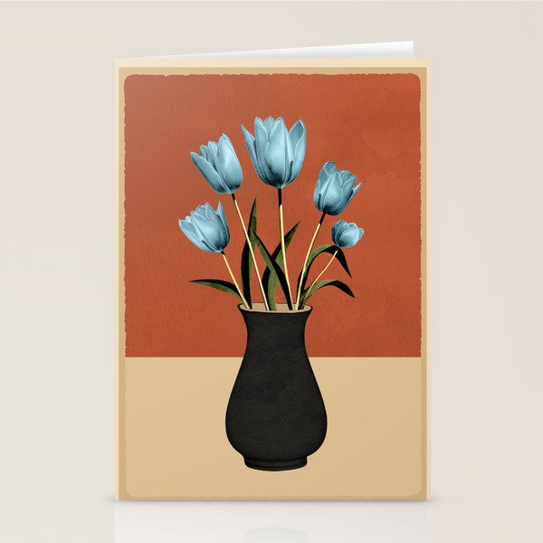 Tulips In Vase 3 Stationery Card Gallery Image 2