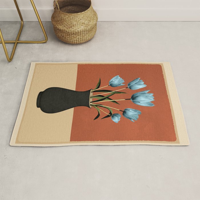 Tulips In Vase 3 Rug Gallery Image 1
