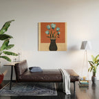 Tulips In Vase 3 Wood Wall Art Gallery Image 2
