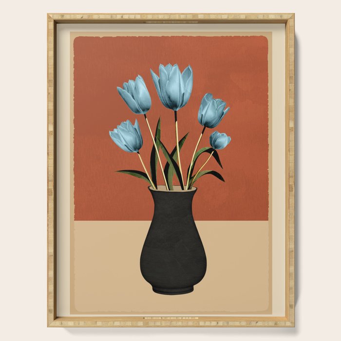 Tulips In Vase 3 Serving Tray Gallery Image 1