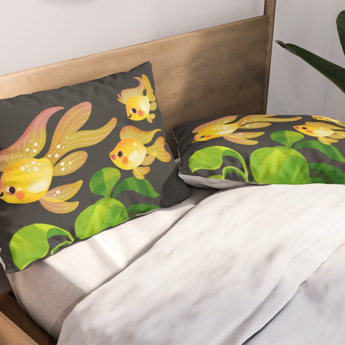 Freshwater fish and plants 1 Pillow Sham Gallery Image 2