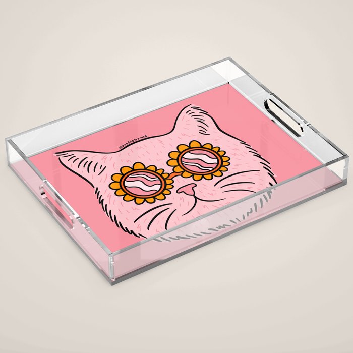 Groovy Cat Acrylic Tray Gallery Image 1