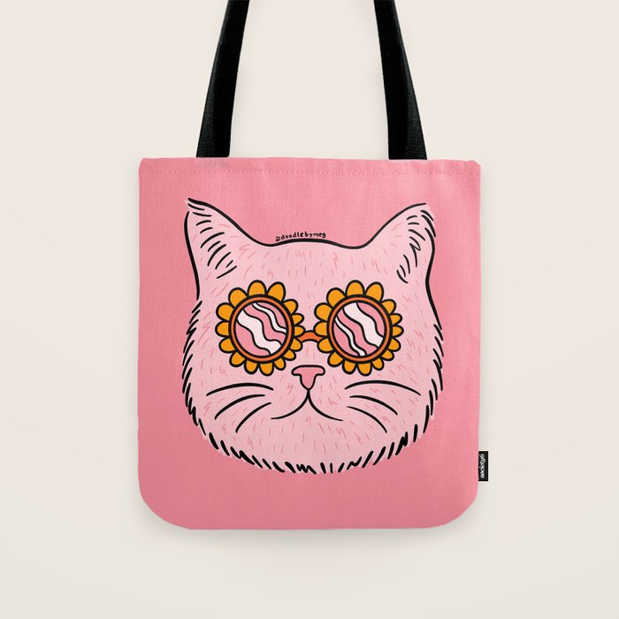 Groovy Cat Tote Bag Gallery Image 1