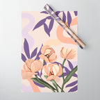 Large pink flowers MP3 Wrapping Paper Gallery Image 1