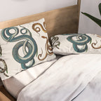 Albertus Seba Coiled Big Blue  Pillow Sham Gallery Image 2