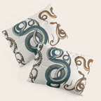 Albertus Seba Coiled Big Blue  Pillow Sham Gallery Image 3