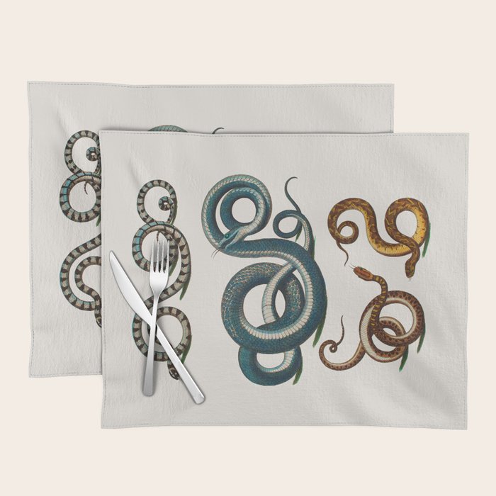 Albertus Seba Coiled Big Blue  Placemat Gallery Image 1