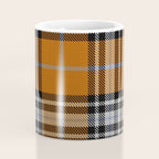 Vintage Orange Black Tartan Plaid Scottish Pattern Coffee Mug Gallery Image 4