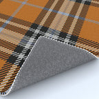 Vintage Orange Black Tartan Plaid Scottish Pattern Rug Gallery Image 4