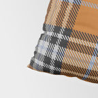 Vintage Orange Black Tartan Plaid Scottish Pattern Pillow Sham Gallery Image 4