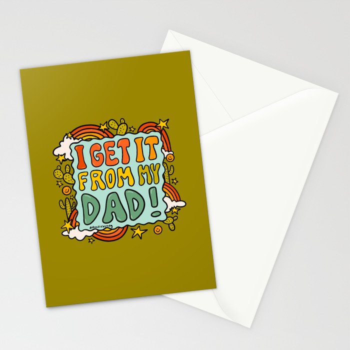 I Get It From My Dad Stationery Card Gallery Image 2