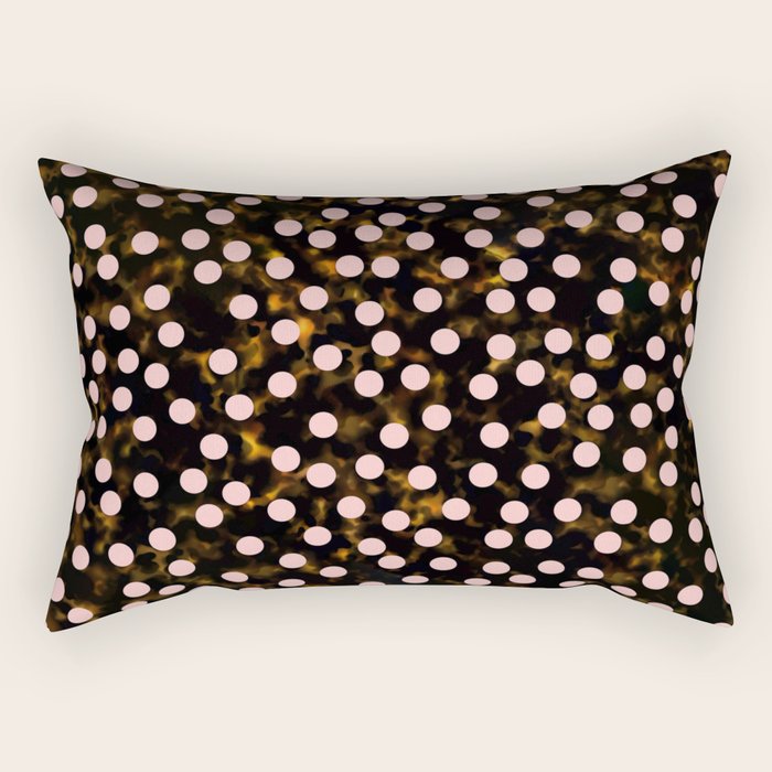 Scatter Dots Tortoise Rectangular Pillow Gallery Image 1
