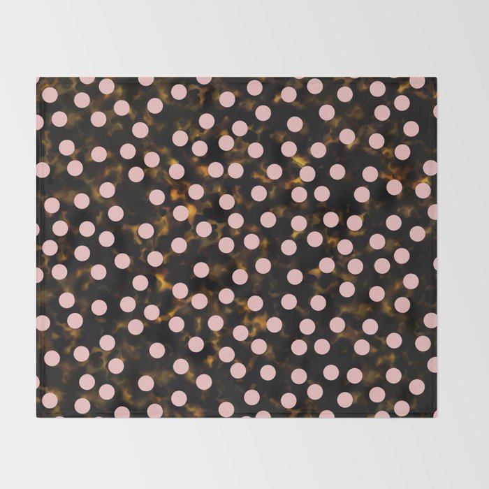 Scatter Dots Tortoise Throw Blanket Gallery Image 2