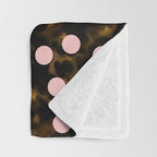 Scatter Dots Tortoise Throw Blanket Gallery Image 3