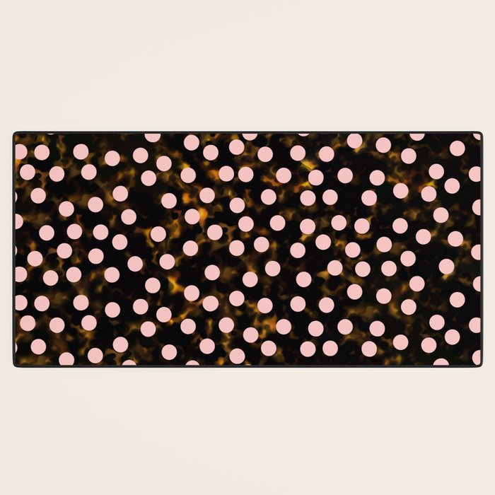 Scatter Dots Tortoise Desk Mat Gallery Image 3