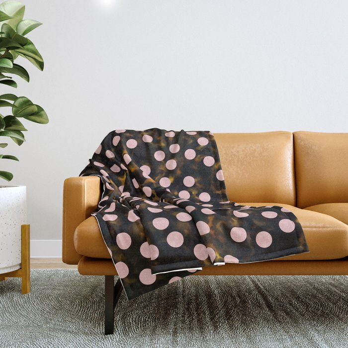 Scatter Dots Tortoise Throw Blanket Gallery Image 1