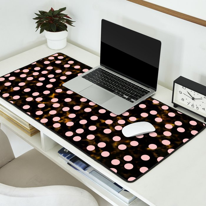 Scatter Dots Tortoise Desk Mat Gallery Image 2