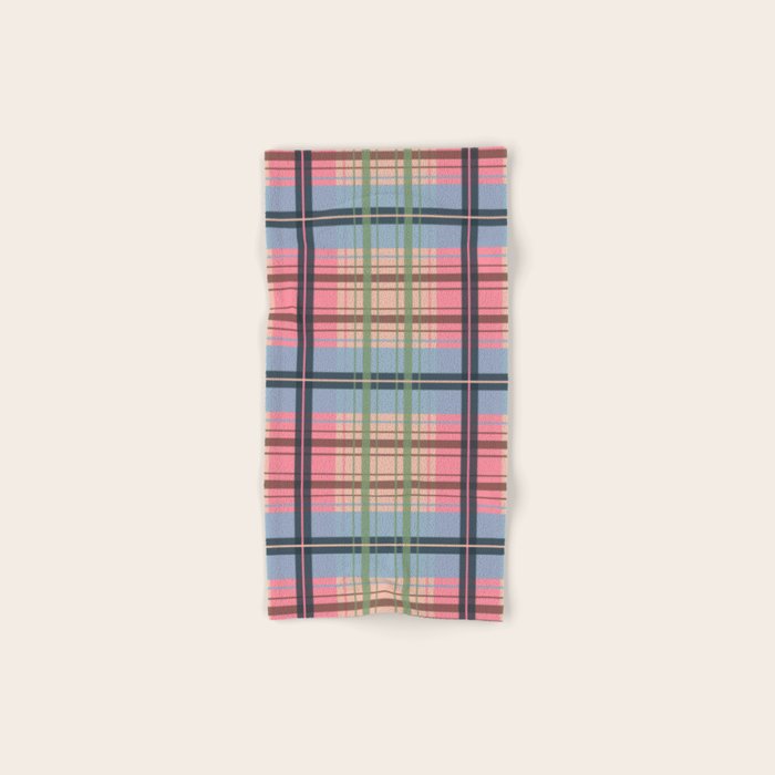 Pastel Tartan Delight Bath Towel Gallery Image 1