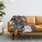 EXOTIC GARDEN - NIGHT XXII Throw Blanket Gallery Image 1