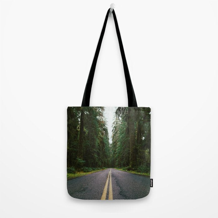 Pacific Northwest Rainforest Drive Tote Bag Gallery Image 2