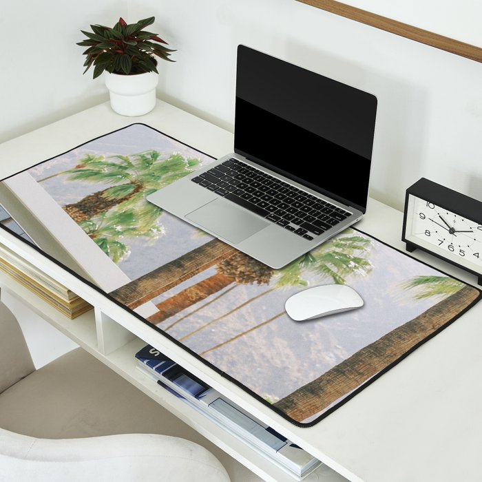 Palm Springs Palms Desk Mat Gallery Image 2