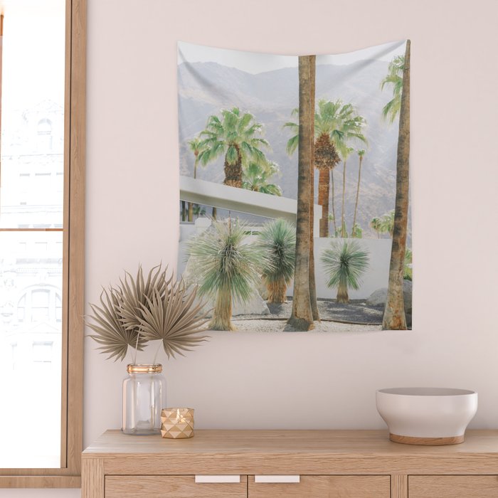 Palm Springs Palms Wall Tapestry Gallery Image 2