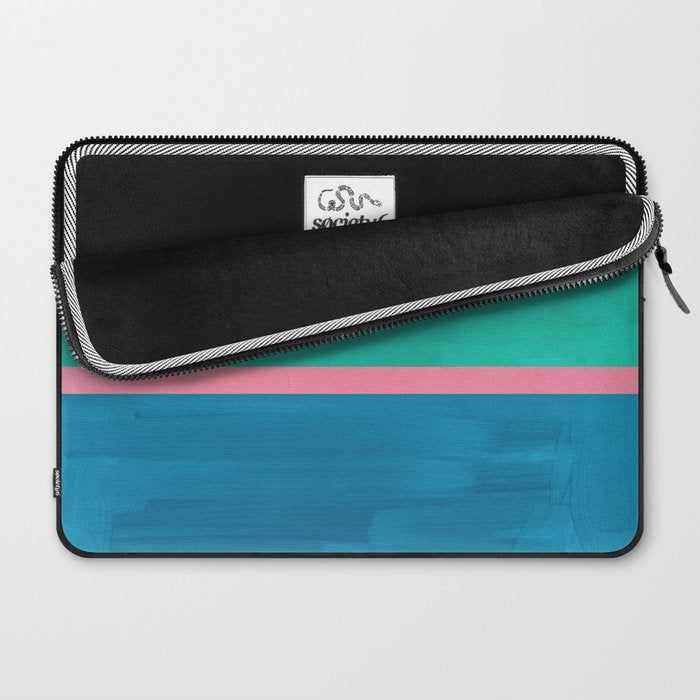 Teal Embrace Laptop Sleeve Gallery Image 2