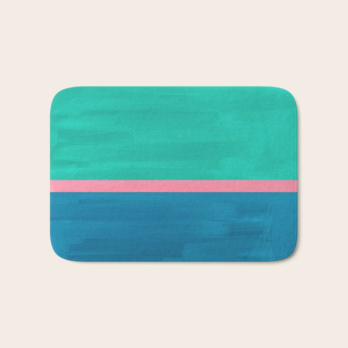 Teal Embrace Bath Mat Gallery Image 1