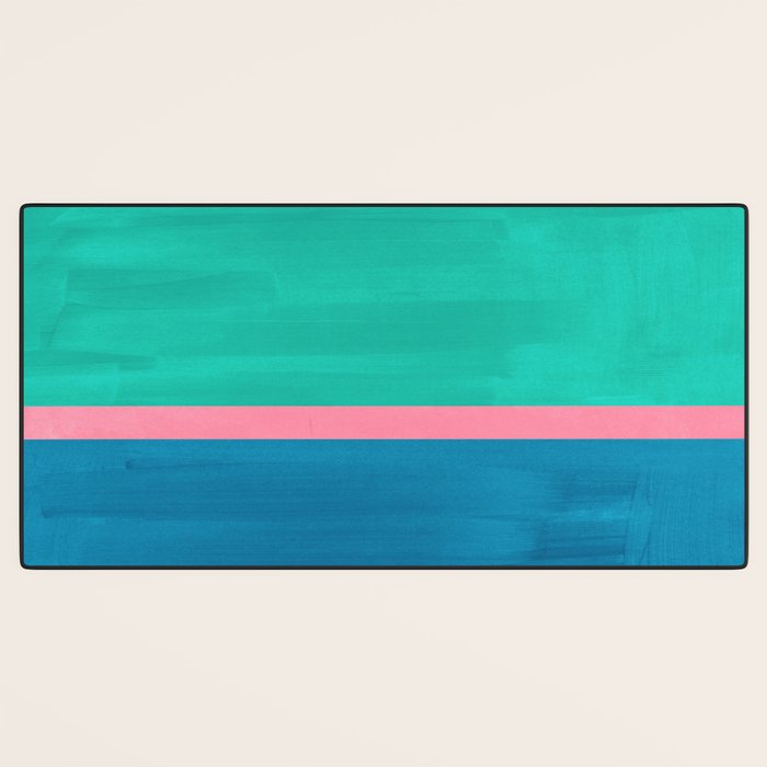 Teal Embrace Desk Mat Gallery Image 3