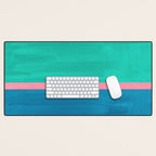 Teal Embrace Desk Mat Gallery Image 1