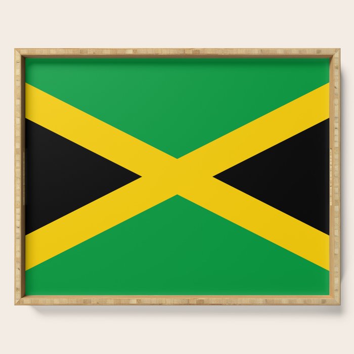 Jamaican Flag Serving Tray Gallery Image 1