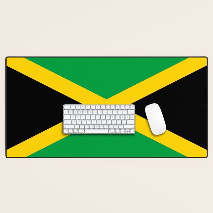 Jamaican Flag Desk Mat Gallery Image 1