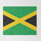 Jamaican Flag Throw Blanket Gallery Image 2