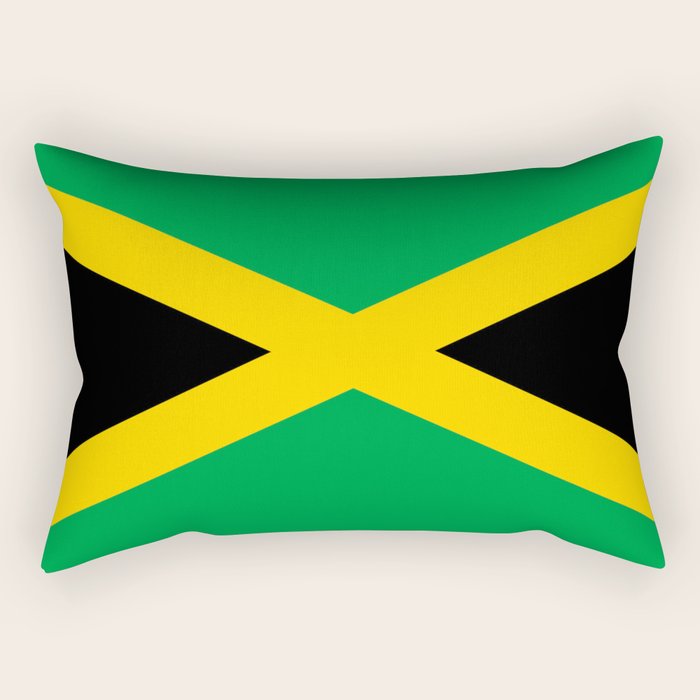 Jamaican Flag Rectangular Pillow Gallery Image 1