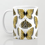 Golden Butterfly & Moth Coffee Mug Gallery Image 3