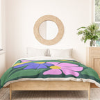 Midnight Summer: Matisse Foliage | Flower Market 001 Duvet Cover Gallery Image 3