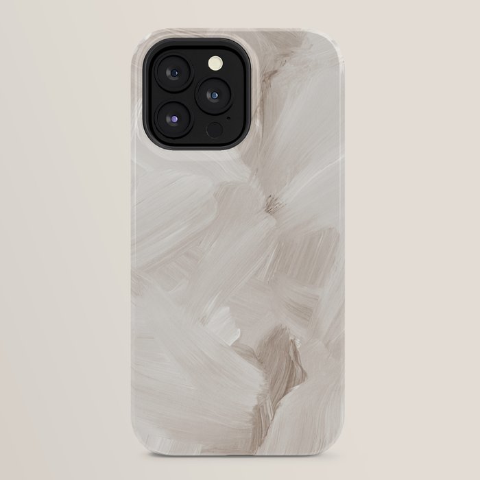 Neutral Beige Abstract, Brushstroke Art Print by Synplus iPhone Case Gallery Image 32