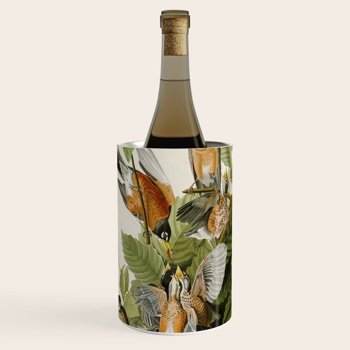 American Robin - John James Audubon Birds of America Wine Chiller Gallery Image 1