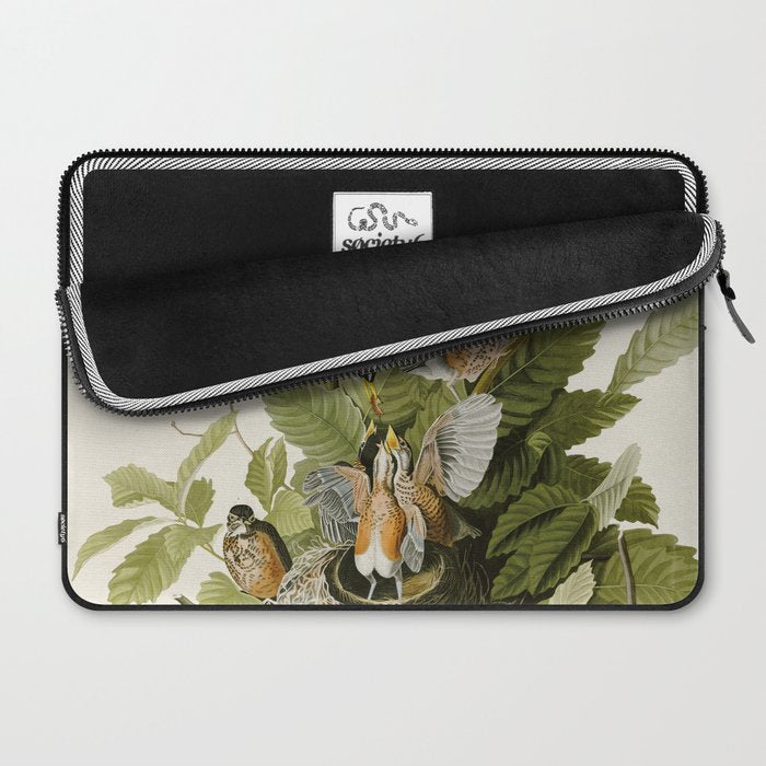 American Robin - John James Audubon Birds of America Laptop Sleeve Gallery Image 2