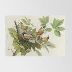 American Robin - John James Audubon Birds of America Rug Gallery Image 2