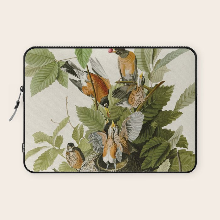 American Robin - John James Audubon Birds of America Laptop Sleeve Gallery Image 1