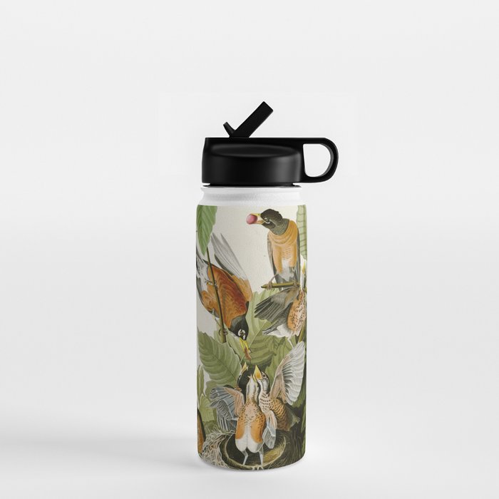 American Robin - John James Audubon Birds of America Water Bottle Gallery Image 1