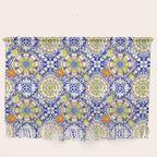 Majolica,summer,lemon,Sicilian style art Wall Hanging Gallery Image 1