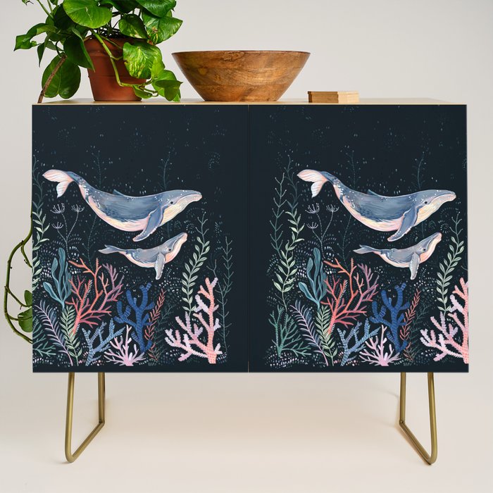 Whales and Coral Credenza Gallery Image 1