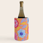 Folk Floral Blossoms in Sweet Peach Wine Chiller Gallery Image 3