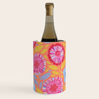 Folk Floral Blossoms in Sweet Peach Wine Chiller Gallery Image 1