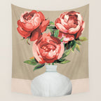 Vase of Flowers 4 Wall Tapestry Gallery Image 4